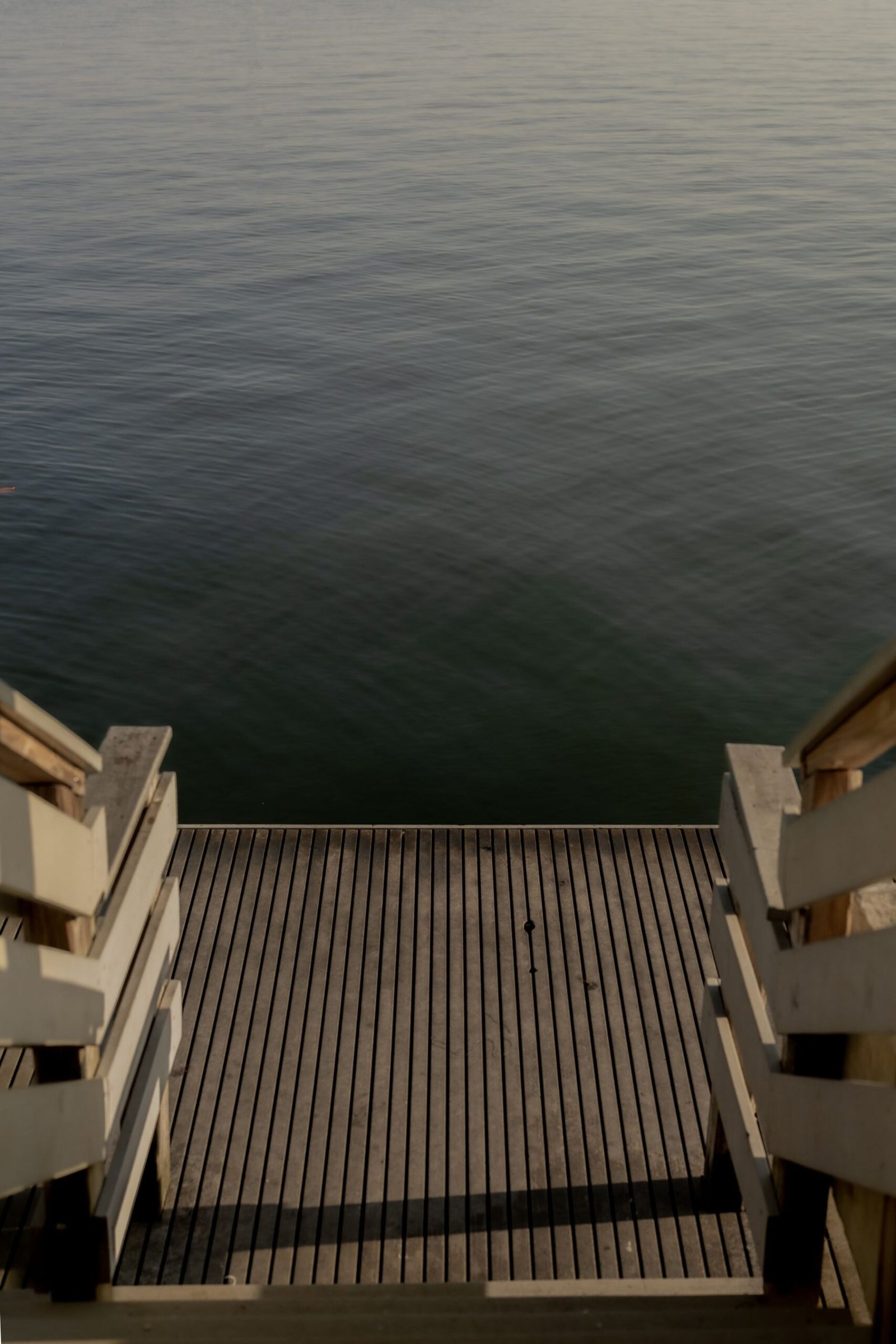 Wood deck looking out over open water